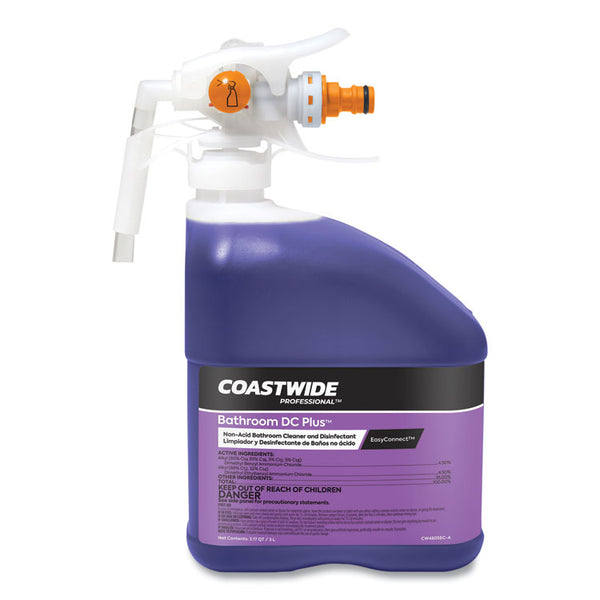 Coastwide Professional™ Bathroom DC Plus Cleaner and Disinfectant Concentrate for EasyConnect, Fresh Scent, 101 oz Bottle, 2/Carton (CWZ24381049)