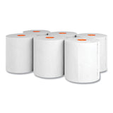 Coastwide Professional™ J-Series Hardwound Paper Towels, 1-Ply, 8" x 800 ft, White, 6 Rolls/Carton (CWZ24405976)