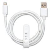 NXT Technologies™ Braided Apple Lightning Cable to USB-A Cable, 6 ft, White (NXT24383997) Each