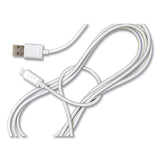 NXT Technologies™ Braided Apple Lightning Cable to USB-A Cable, 6 ft, White (NXT24383997) Each