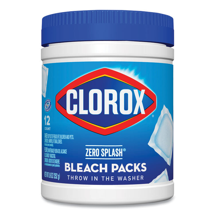 Clorox® Control Bleach Packs, Regular, 12 Tabs/Pack, 6 Packs/Carton (CLO31371)