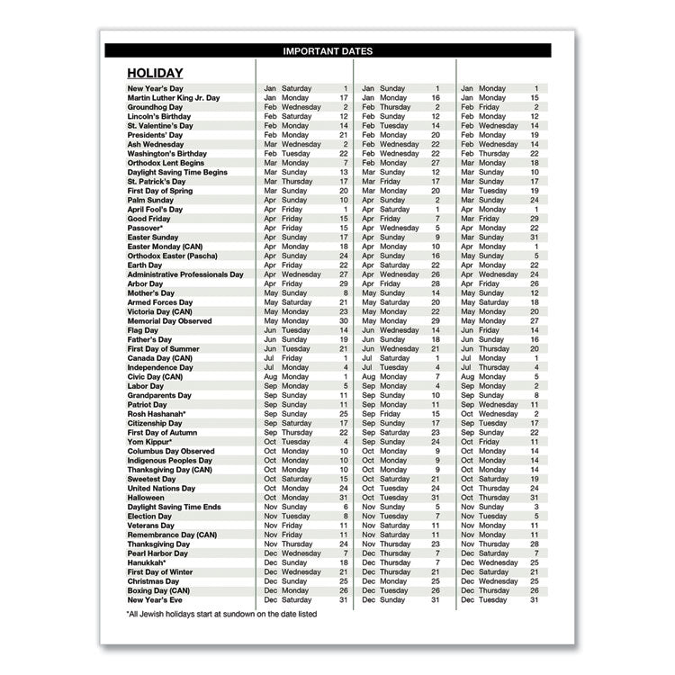 House of Doolittle™ Executive Series Four-Person Group Practice Daily Appointment Book, 11 x 8.5, Black Hard Cover, 12-Month (Jan to Dec): 2026 (HOD28292) Each