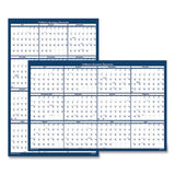 House of Doolittle™ Academic Year Recycled Poster Style Reversible/Erasable Yearly Wall Calendar, 24 x 37, 12-Month (July to June): 2024 to 2025 (HOD395)