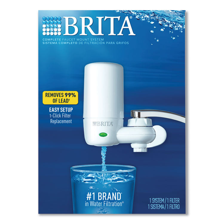 Brita® On Tap Faucet Water Filter System, White (CLO42201) Each