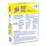 S.O.S.® Steel Wool Soap Pads, 2.4 x 3, Steel, 15 Pads/Box, 12 Boxes/Carton (CLO88320CT) Carton of 12