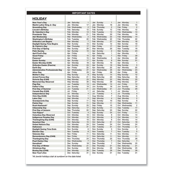 House of Doolittle™ Academic Year Recycled Professional Weekly Planner, 11 x 8.5, Black Wirebound Soft Cover, 12-Month (Aug to July): 2025-2026 (HOD257202) Each