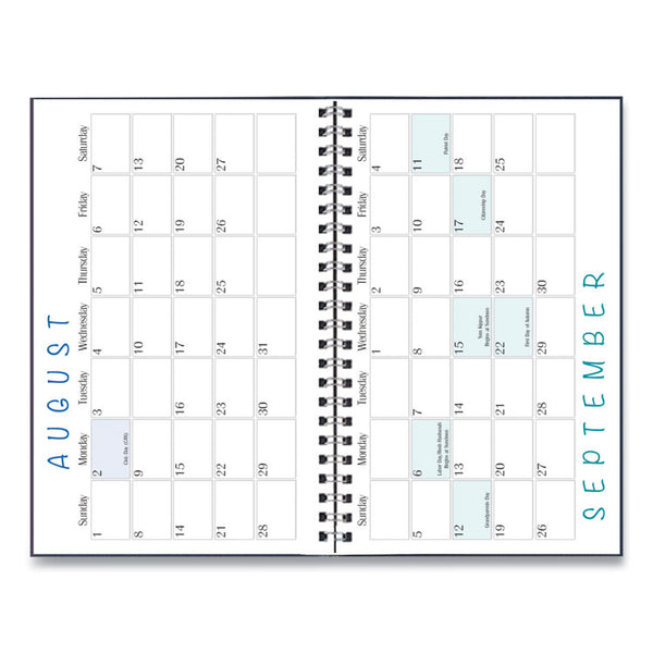 House of Doolittle™ Recycled Academic Weekly/Monthly Appointment Planner, 8 x 5, Black Cover, 13-Month: Aug 2025 to Aug 2026 (HOD27502) Each