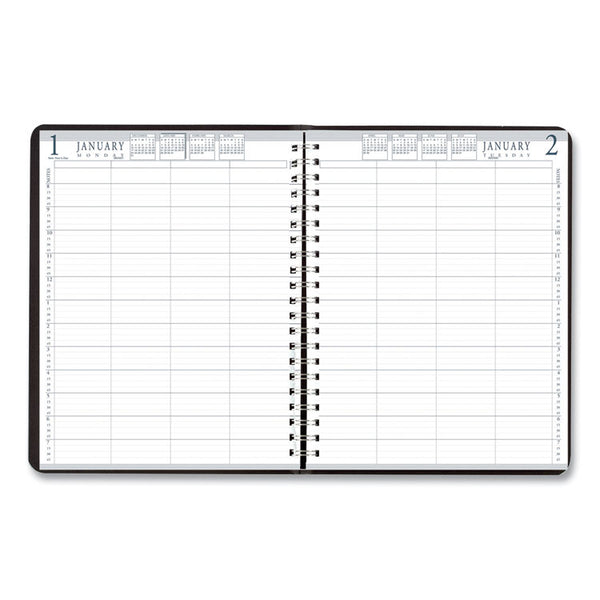 House of Doolittle™ Executive Series Four-Person Group Practice Daily Appointment Book, 11 x 8.5, Black Hard Cover, 12-Month (Jan to Dec): 2026 (HOD28292) Each