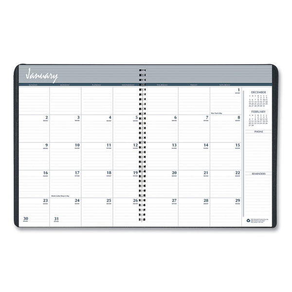 House of Doolittle™ Monthly Hard Cover Two-Year Planner, 11 x 8.5, Black Cover, 24-Month: Jan 2026 to Dec 2027 (HOD262092) Each