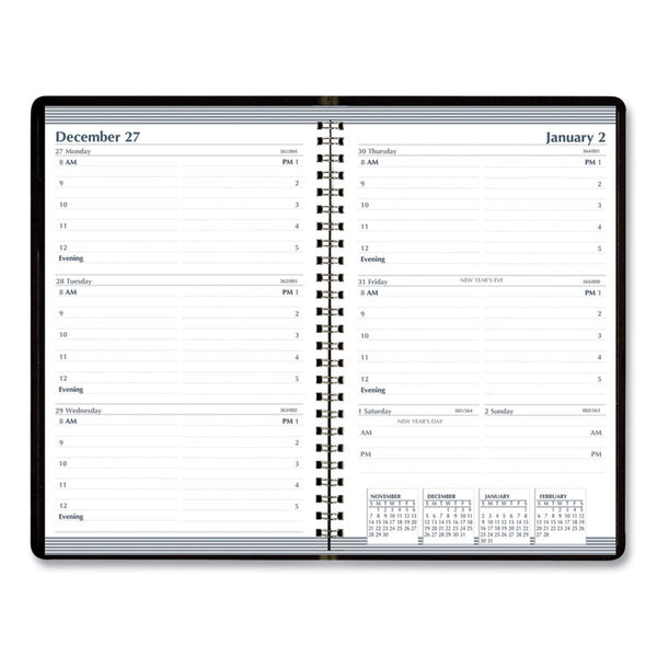House of Doolittle™ Recycled Weekly Appointment Book, 8 x 5, Black Cover, 12-Month (Jan to Dec): 2026 (HOD27802) Each