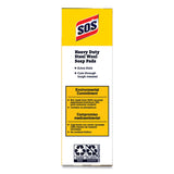 S.O.S.® Steel Wool Soap Pads, 2.4 x 3, Steel, 15 Pads/Box, 12 Boxes/Carton (CLO88320CT) Carton of 12