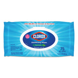 Clorox® Disinfecting Wipes, Easy Pull Pack, 1-Ply, 8 x 7, Fresh Scent, White, 75 Towels/Box (CLO31430EA)