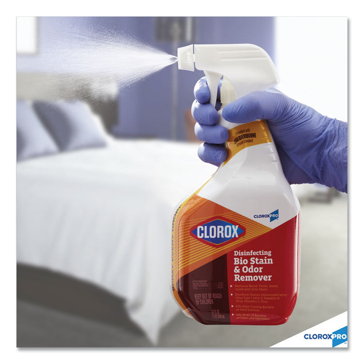 Clorox® Disinfecting Bio Stain and Odor Remover, Fragranced, 128 oz Refill Bottle (CLO31910EA)