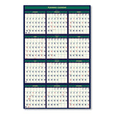 House of Doolittle™ Four Seasons Business/Academic Recycled Wall Calendar, 24 x 37, 12-Month (July-June): 2023-2024, 12-Month (Jan to Dec): 2024 (HOD390)