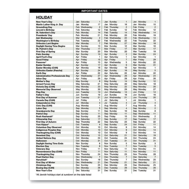 House of Doolittle™ Recycled Professional Weekly Planner, 15-Minute Appts, 11 x 8.5, Black Wirebound Soft Cover, 24-Month: Jan 2026 to Dec 2027 (HOD272002) Each