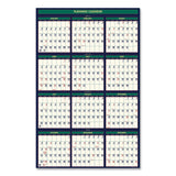 House of Doolittle™ Four Season Erasable Business/Academic Recycled Wall Calendar, 24 x 37, 12-Month(July-June):2023-2024, 12-Month(Jan-Dec):2024 (HOD391)