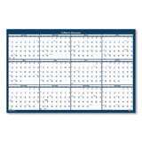 House of Doolittle™ Recycled Poster Style Reversible/Erasable Yearly Wall Calendar, 18 x 24, White/Blue/Gray Sheets, 12-Month (Jan to Dec): 2024 (HOD3960)