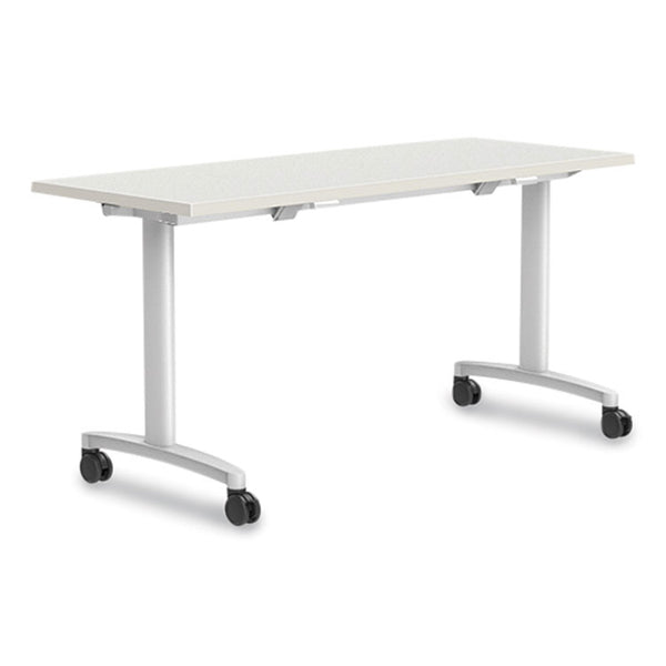 Union & Scale™ Workplace2.0 Nesting Training Table, Rectangular, 60w x 24d x 29.5h, Silver Mesh (UOS24393616)