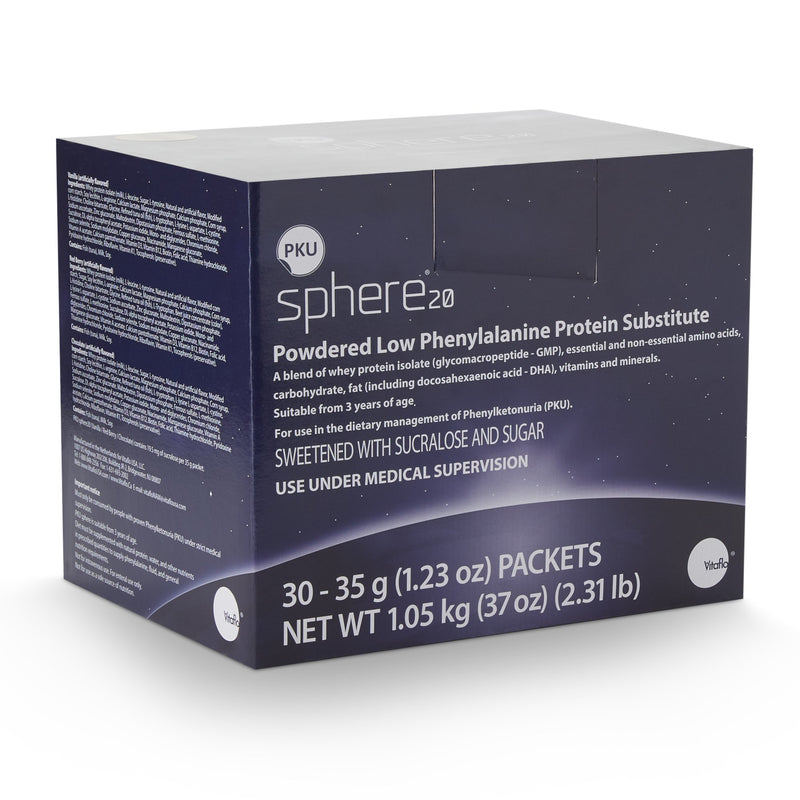 PKU sphere® 20 Oral Supplement Vanilla Flavor Powder 35 Gram Individual Packet (1142433_BX) 30/BX