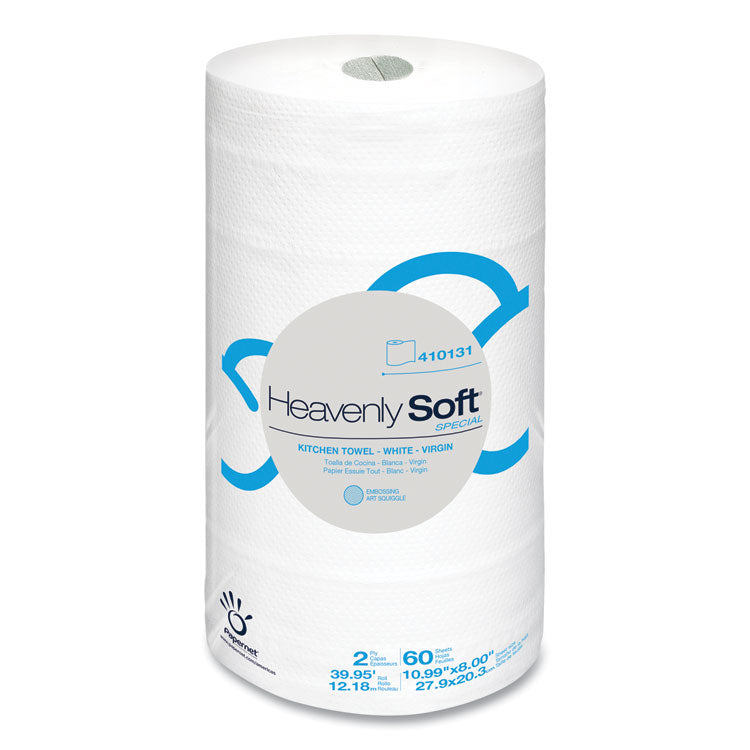 Papernet® Heavenly Soft Kitchen Paper Towel, Special, 2-Ply, 8 x 11, White, 60/Roll, 30 Rolls/Carton (SOD410131) Case of 30