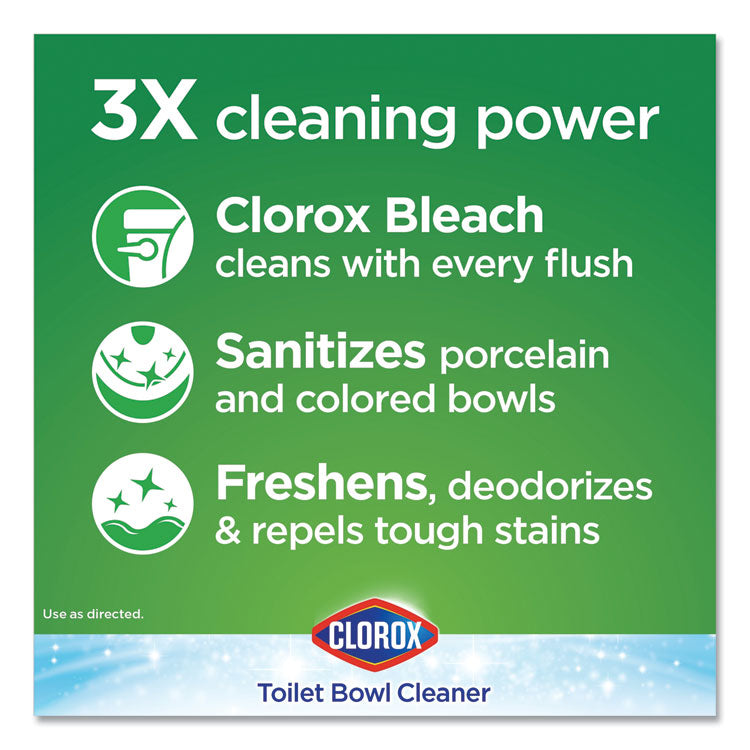 Clorox® Automatic Toilet Bowl Cleaner, 3.5 oz Tablet, 2/Pack, 6 Packs/Carton (CLO30024CT)