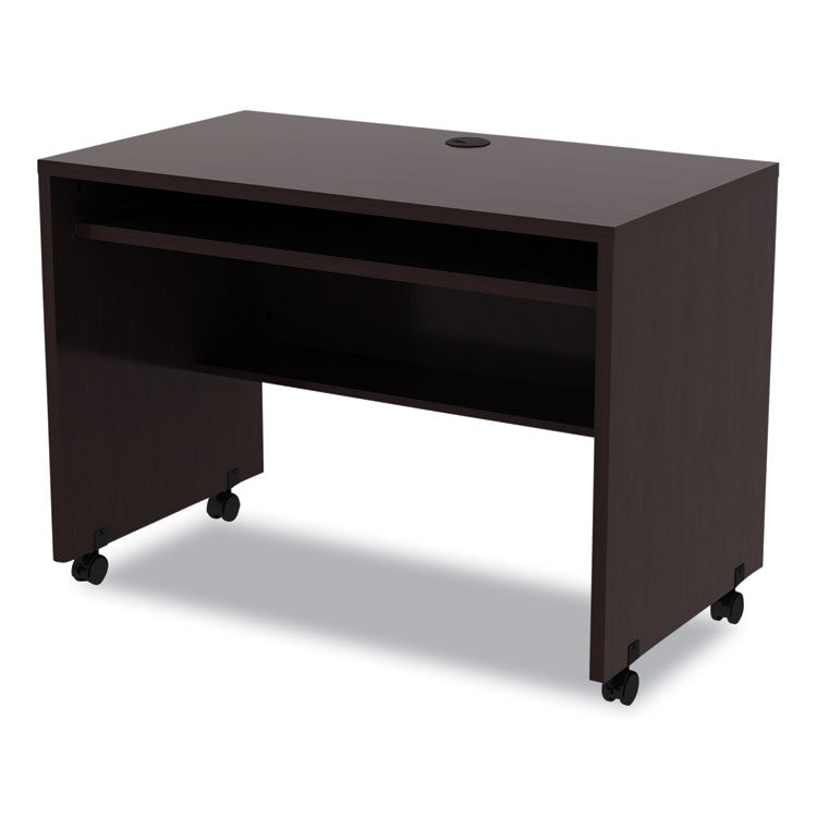 Alera® Alera Valencia Series Mobile Workstation Desk, 41.38" x 23.63" x 30", Espresso (ALEVA204224ES)