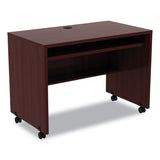 Alera® Alera Valencia Series Mobile Workstation Desk, 41.38" x 23.63" x 30", Mahogany (ALEVA204224MY)