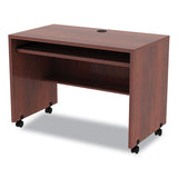 Alera® Alera Valencia Series Mobile Workstation Desk, 41.38" x 23.63" x 30", Medium Cherry (ALEVA204224MC)