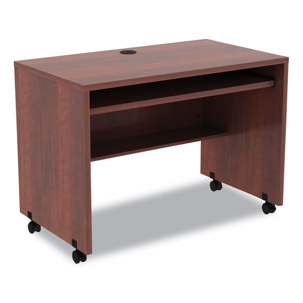 Alera® Alera Valencia Series Mobile Workstation Desk, 41.38" x 23.63" x 30", Medium Cherry (ALEVA204224MC)