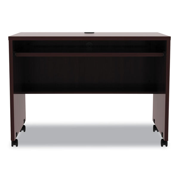 Alera® Alera Valencia Series Mobile Workstation Desk, 41.38" x 23.63" x 30", Mahogany (ALEVA204224MY)