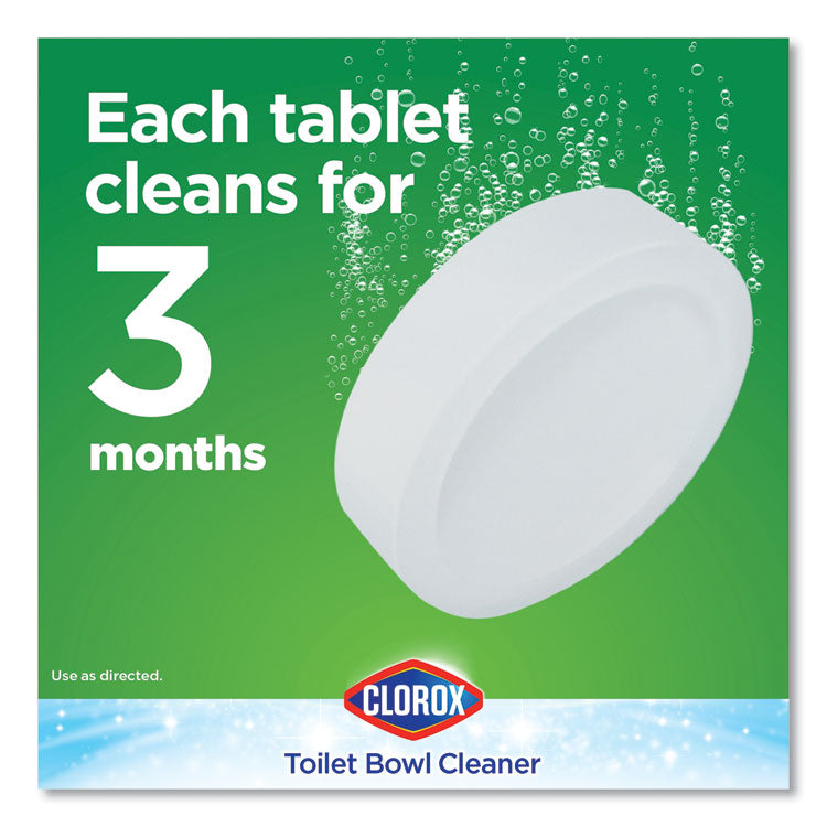 Clorox® Automatic Toilet Bowl Cleaner, 3.5 oz Tablet, 2/Pack, 6 Packs/Carton (CLO30024CT)