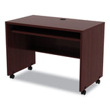 Alera® Alera Valencia Series Mobile Workstation Desk, 41.38" x 23.63" x 30", Mahogany (ALEVA204224MY)