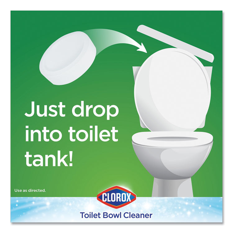 Clorox® Automatic Toilet Bowl Cleaner, 3.5 oz Tablet, 2/Pack (CLO30024PK)