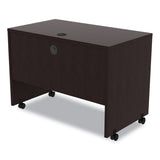 Alera® Alera Valencia Series Mobile Workstation Desk, 41.38" x 23.63" x 30", Espresso (ALEVA204224ES)