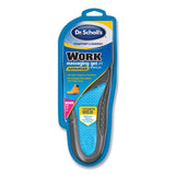 Dr. Scholl's® Comfort and Energy Work Massaging Gel Insoles, Women Sizes 6 to 11, Black/Blue, Pair (DSC59064) 1 Pair