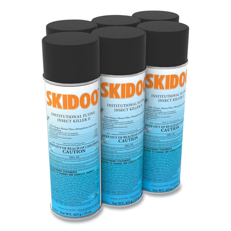 Diversey™ Skidoo Institutional Flying Insect Killer, 15 oz Aerosol Spray, 6/Carton (DVO5814919)