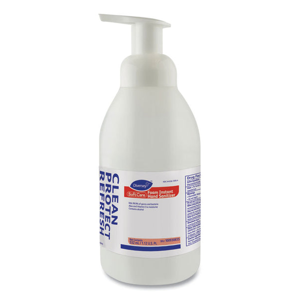 Diversey™ Soft Care Instant Foam Hand Sanitizer, 532 mL Pump Bottle, Alcohol Scent, 6/Carton (DVO100930835)