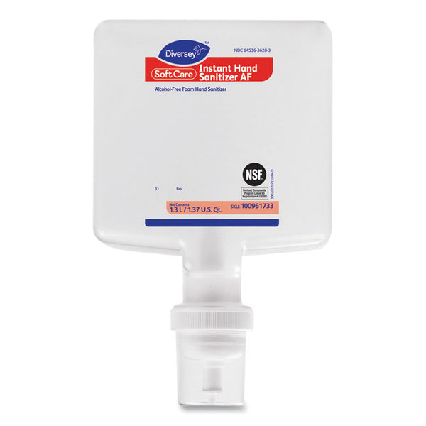 Diversey™ Soft Care Instant Gel Hand Sanitizer AF, 1,300 mL Cartridge, Fresh Scent, 6/Carton (DVO100961733)