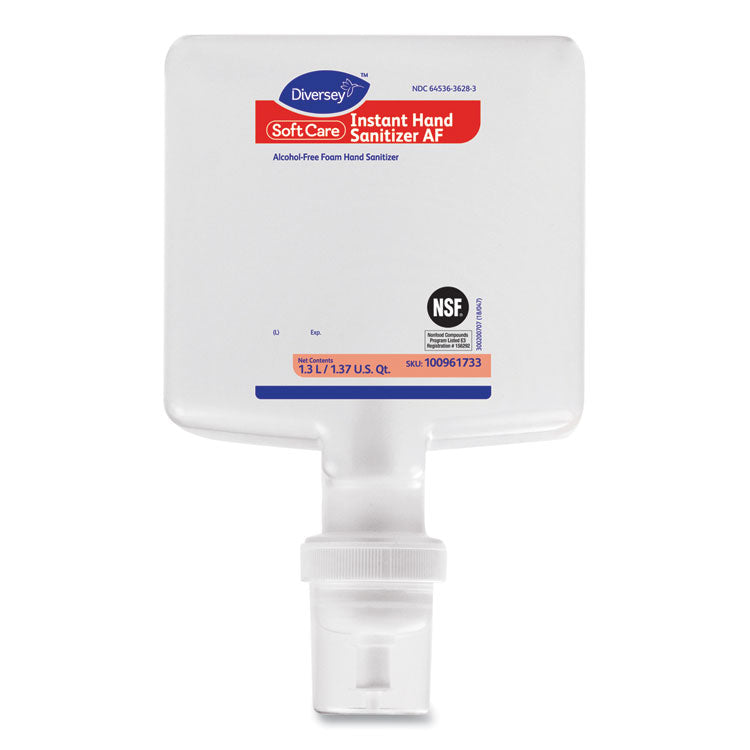 Diversey™ Soft Care Instant Gel Hand Sanitizer AF, 1,300 mL Cartridge, Fresh Scent, 6/Carton (DVO100961733) Case of 6