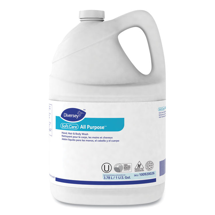 Diversey™ Soft Care All Purpose Liquid, Gentle Floral, 1 gal Bottle, 4/Carton (DVO100920026)