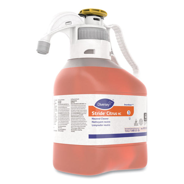 Diversey™ Stride Neutral Cleaner, Citrus Scent, 1.4 mL, 2 Bottles/Carton (DVO95122613)