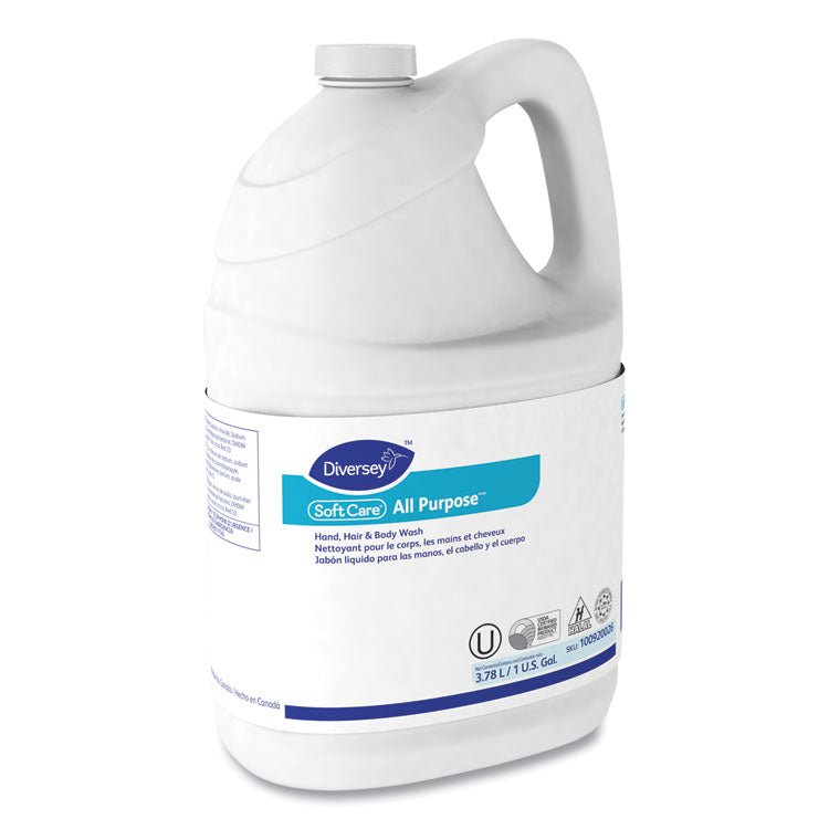 Diversey™ Soft Care All Purpose Liquid, Gentle Floral, 1 gal Bottle, 4/Carton (DVO100920026) Case of 4