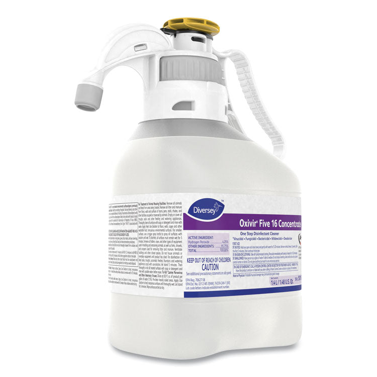 Diversey™ Oxivir Five 16 Concentrate One Step Disinfectant Cleaner, Liquid, 1.4 L, 2/CT (DVO5019296) Case of 2