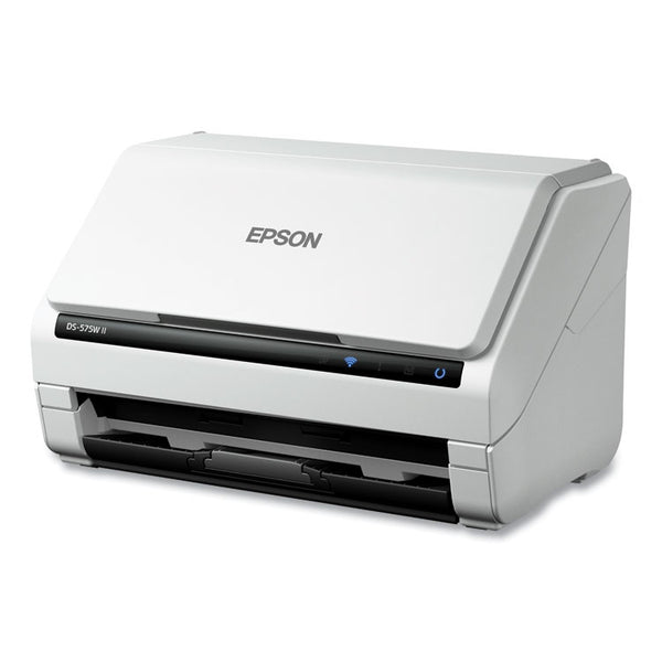 Epson® DS-575W II Wireless Color Duplex Document Scanner, 600 dpi Optical Resolution, 50-Sheet Duplex Auto Document Feeder (EPSB11B263202)