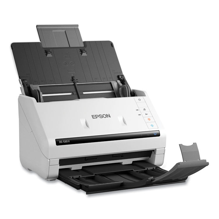 Epson® DS-530 II Color Duplex Document Scanner, 600 dpi Optical Resolution, 50-Sheet Duplex Auto Document Feeder (EPSB11B261202)