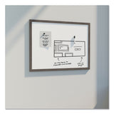 U Brands Magnetic Dry Erase Board with Rustic Frame, 36" x 24" (Actual Size: 35" x 23"), White Surface, Brown Wood Frame (UBR4890U0001) Each