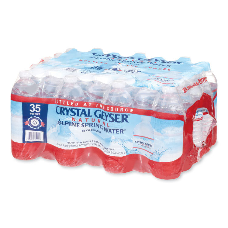 Crystal Geyser® Alpine Spring Water, 16.9 oz Bottle, 35/Carton (CGW35001CT)