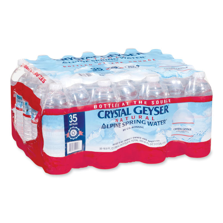 Crystal Geyser® Alpine Spring Water, 16.9 oz Bottle, 35/Carton (CGW35001CT)