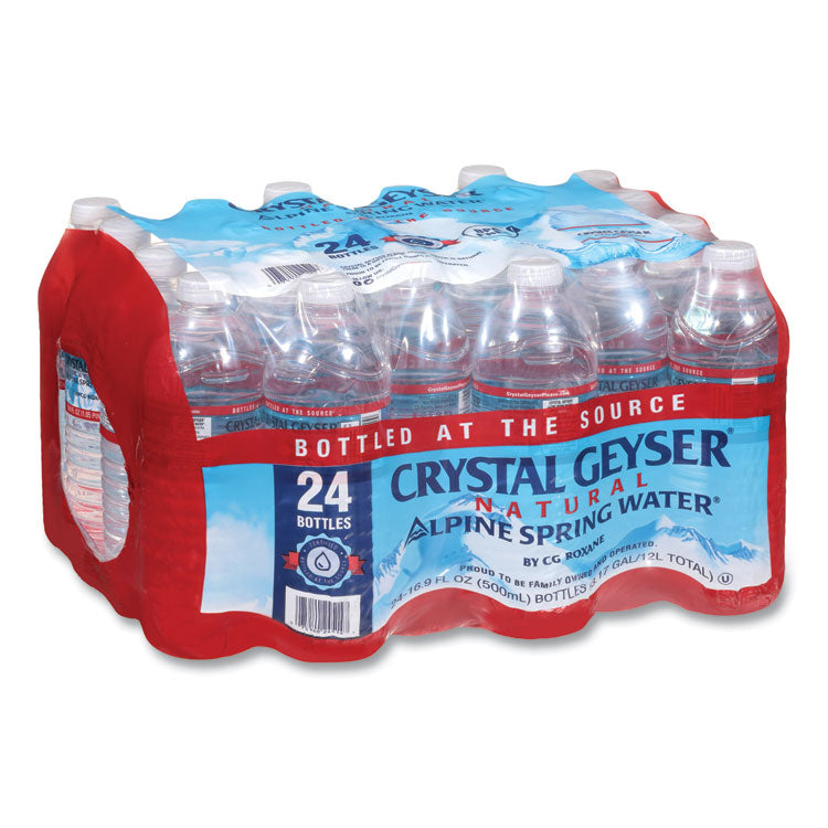 Crystal Geyser® Alpine Spring Water, 16.9 oz Bottle, 24/Carton (CGW24514CT)