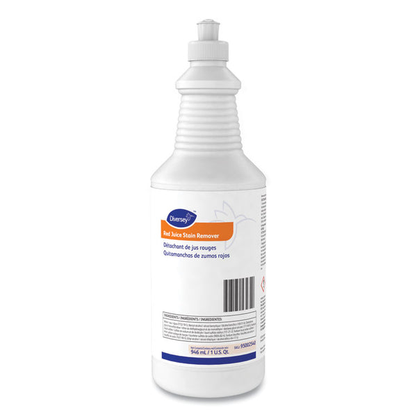 Diversey™ Red Juice Stain Remover, 32 oz Bottle, 6 Bottles/Carton (DVO95002540)